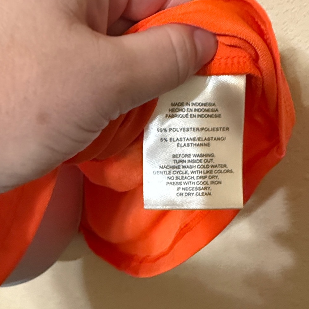 Jones New York Vivid Orange Tunic Top - Picture 8 of 9